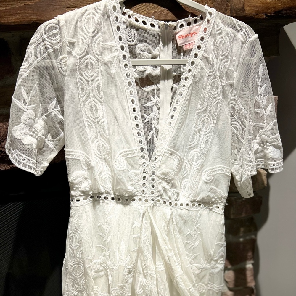 White Lace Romper